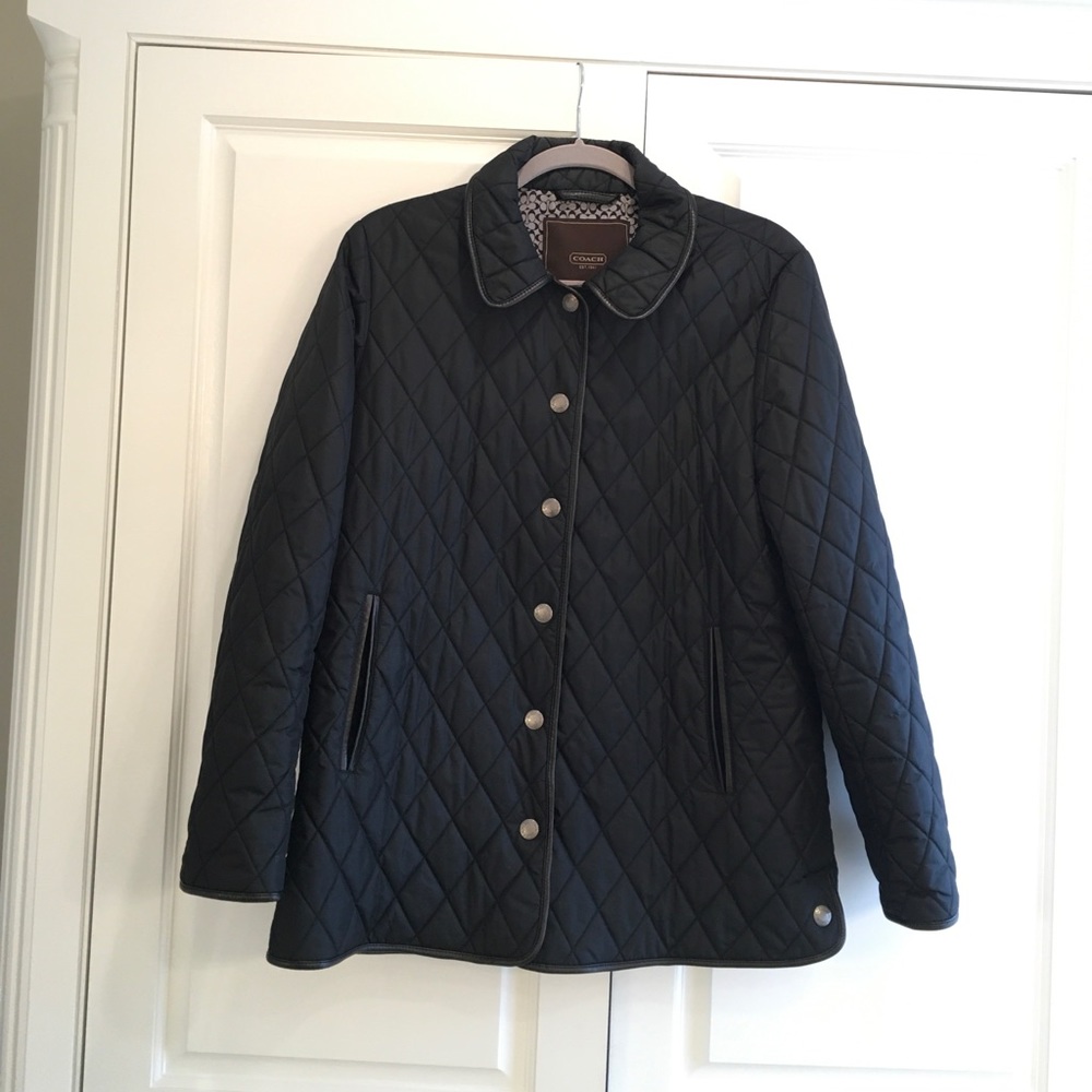 Coach Black Diamond quilted coat